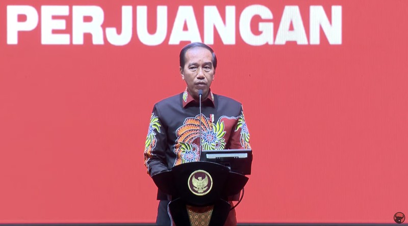 Acara puncak HUT ke-50 PDI Perjuangan, dihadiri Presiden Joko Widodo @jokowi, Presiden ke-5 RI sekaligus Ketua Umum Ibu Megawati Soekarnoputri, Wakil Presiden KH Ma’ruf Amin @kyai_marufamin dan para kader banteng dari seluruh Indonesia. (Instagram @puanmaharaniri)