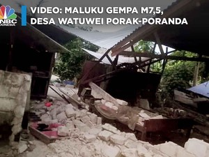 Video: Maluku Gempa M7,5, Desa Watuwei Porak-poranda