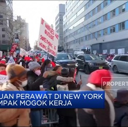 Video: Ribuan Perawat di New York Mogok Kerja