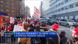 Video: Ribuan Perawat di New York Mogok Kerja