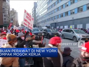 Video: Ribuan Perawat di New York Mogok Kerja