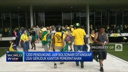 Video: Rusuh di Brasil, 1.200 Pendukung Bolsonaro Ditangkap
