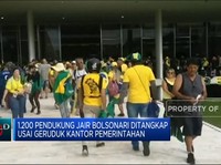 Video: Rusuh di Brasil, 1.200 Pendukung Bolsonaro Ditangkap