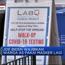Video: Covid-19 Menggila, AS Wajibkan Warga Pakai Masker Lagi
