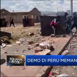 Video: Demo di Peru Memanas, Banyak Warga & Polisi Tewas!