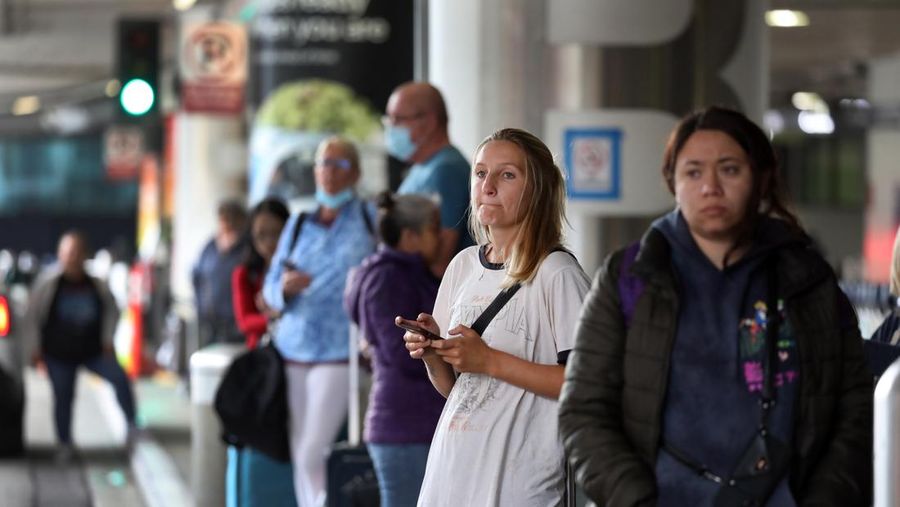 Pantauan dari sistem flightradar24 penerbangan domestik di seluruh wilayah Amerika Serikat (AS) terpaksa dihentikan Rabu (11/1/2023) pagi waktu setempat. (Tangkapan layar flightradar24)