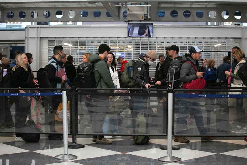 Pantauan dari sistem flightradar24 penerbangan domestik di seluruh wilayah Amerika Serikat (AS) terpaksa dihentikan Rabu (11/1/2023) pagi waktu setempat. (Tangkapan layar flightradar24)