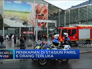  Terjadi Penikaman di Stasiun Paris, 6 Orang Terluka