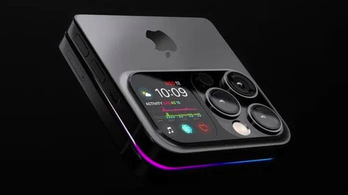 Konsep iPhone layar lipat