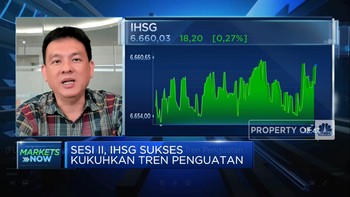 Mengekor Rupiah, IHSG Sesi II Lanjutkan Tren Penguatan