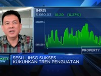 Mengekor Rupiah, IHSG Sesi II Lanjutkan Tren Penguatan