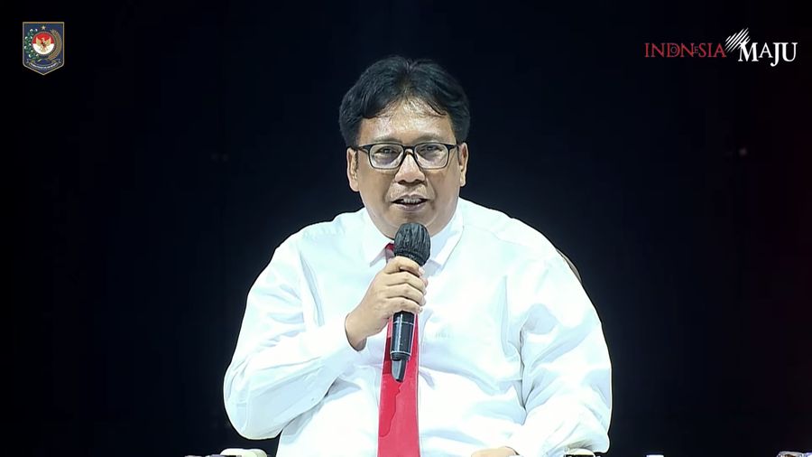 Kepala Badan Pusat Statistik (BPS) Margo Yuwono Dalam Acara Rakornas Kepala Daerah dan FORKOPIMDA Tahun 2023. (Tangkapan Layar Youtube Kemendagri RI)
