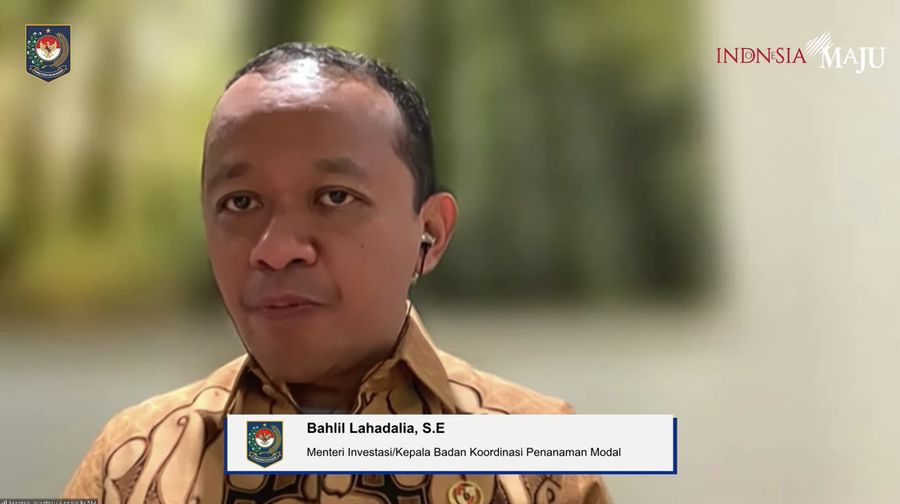 Menteri Investasi Bahlil Lahadalia Dalam Acara Rakornas Kepala Daerah dan FORKOPIMDA Tahun 2023. (Tangkapan Layar Youtube Kemendagri RI)