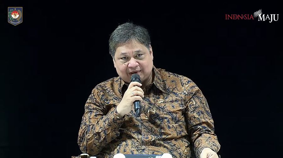 Menteri Koordinator Bidang Perekonomian Indonesia Airlangga Hartarto Dalam Acara Rakornas Kepala Daerah dan FORKOPIMDA Tahun 2023.