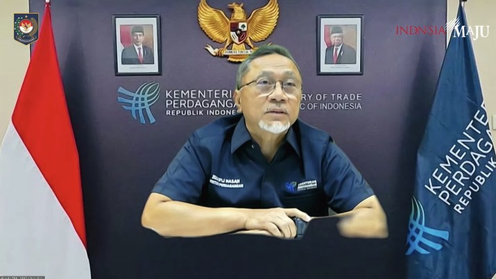 Menteri Perdagangan Zulkifli Hasan Dalam Acara Rakornas Kepala Daerah dan FORKOPIMDA Tahun 2023. Menteri Perdagangan Zulkifli Hasan Dalam Acara Rakornas Kepala Daerah dan FORKOPIMDA Tahun 2023. (Tangkapan Layar Youtube Kemendagri RI)
