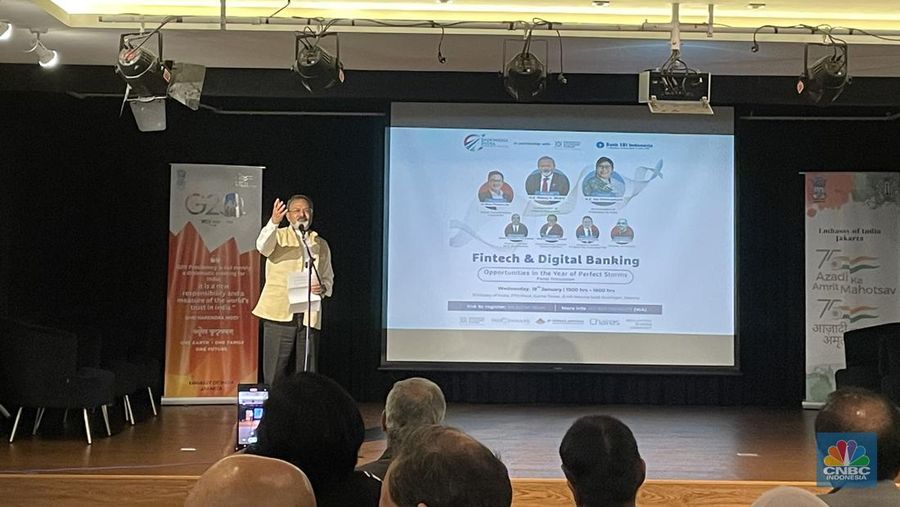 Duta besar India untuk Indonesia H.E. Shri. Manoj Kumar Bharti menyebut, India dan Indonesia memiliki kesamaan visi dalam mencapai tujuan besar pada hari kemerdekaan masing-masing negara. (վ/Romys Binekasri)