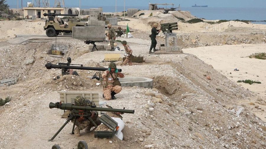 A missile is launched during an exercise of the Islamic Revolution Guards Corps (IRGC) navy in the south of Iran, in this picture obtained on January 17, 2023. IRGC/WANA (West Asia News Agency)/Handout via REUTERS ATTENTION EDITORS - THIS PICTURE WAS PROVIDED BY A THIRD PARTY