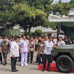 Jokowi Hadiri Rapim Kemenhan di Kantor Prabowo, Bahas Apa Ya?