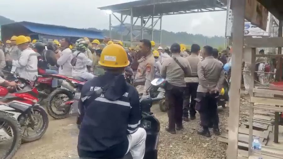 Suasana Terkini PT GNI Morowali Utara Usai Bentrokan Maut. (Dok. Polda Sulteng)