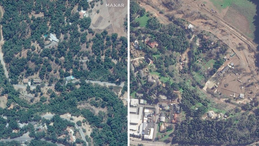 Before-After California (Maxar Technology/Handout via REUTERS)