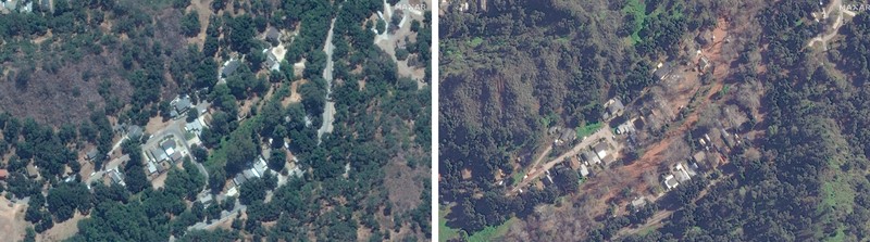 Before-After California (Maxar Technology/Handout via REUTERS)