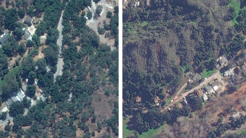 Before-After California (Maxar Technology/Handout via REUTERS)