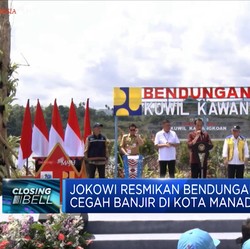 Jokowi Resmikan Bendungan Guna Cegah Banjir di Kota Manado