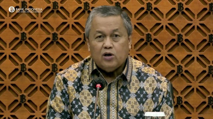 Pengumuman Hasil RDG Bulanan Bulan januari 2023 dengan Cakupan Tahunan. (CNBC Indonesia/Cantika Dinda)