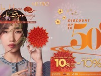 Mau Tampil Modis Saat Imlek? Metro Lagi Ada Diskon 50% Nih