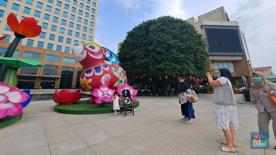 Suasana Mall Ibukota sambut Imlek (CNBC Indonesia/Muhammad Sabki)