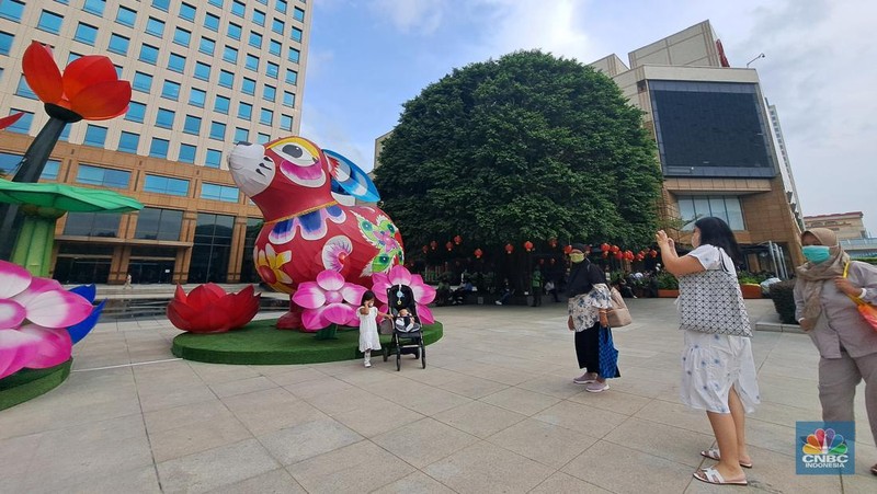 Suasana Mall Ibukota sambut Imlek (CNBC Indonesia/Muhammad Sabki)