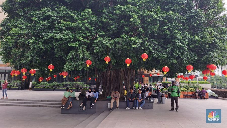 Suasana Mall Ibukota sambut Imlek (CNBC Indonesia/Muhammad Sabki)