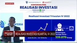 BKPM Catat Investasi RI Q4-2022 Tembus Rp 314,8 Triliun