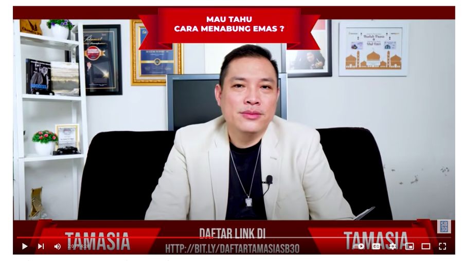 Salah satu video di akun Youtube Success Before 30
