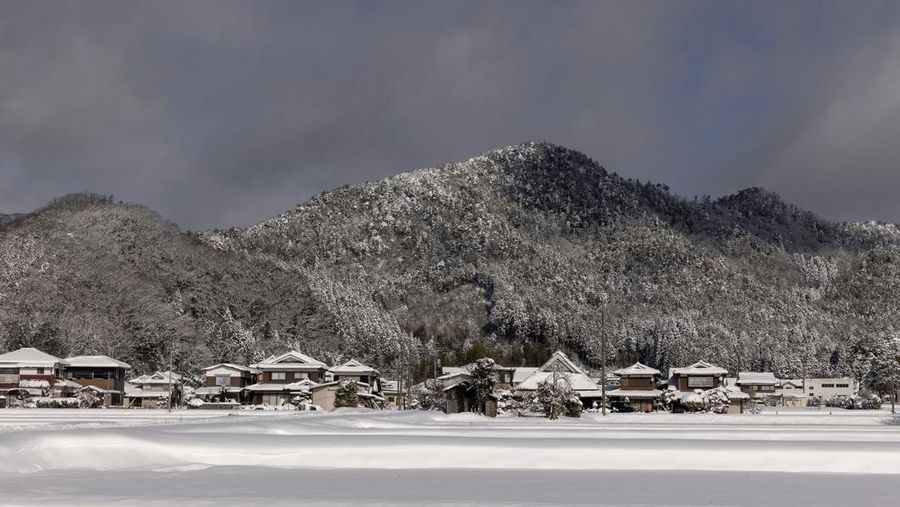 Jepang dilanda hujan salju. (Getty Images/Buddhika Weerasinghe)