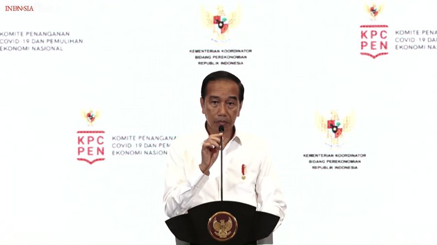 Presiden Jokowi dalam acara Rakornas Transisi Penanganan Covid-19 dan Pemulihan Ekonomi Nasional 2023, Kamis (26/1/2023). (Tangkapan layar Youtube Setpres RI)