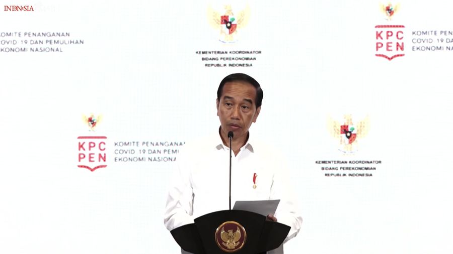 Presiden Jokowi dalam acara Rakornas Transisi Penanganan Covid-19 dan Pemulihan Ekonomi Nasional 2023, Kamis (26/1/2023). (Tangkapan layar Youtube Setpres RI)