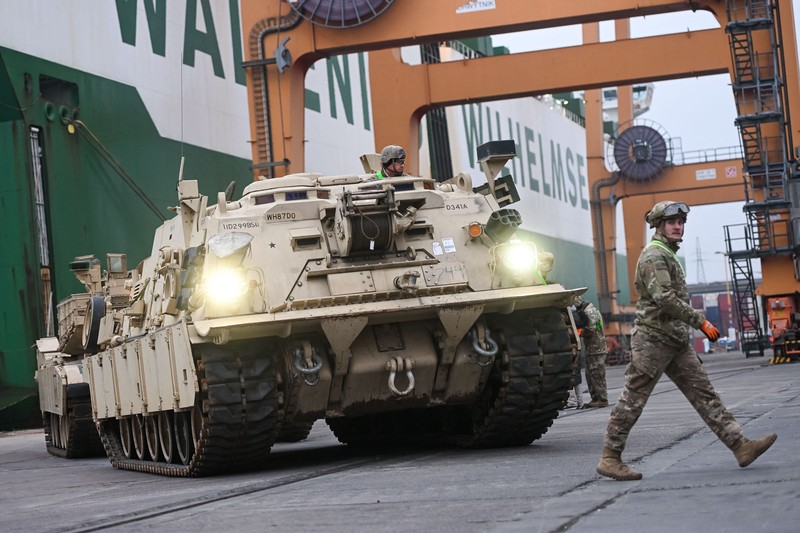 Tank Challenger 2 Inggris. (Getty Images/Finnbarr Webster)