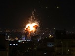 Api Membara, Potret Gaza Dibombardir Israel di Pagi Buta