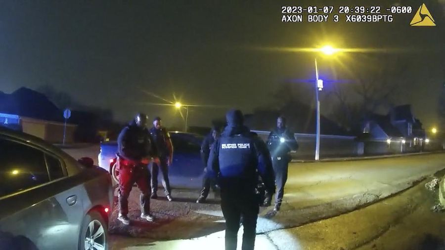 The image from video released on Jan. 27, 2023, by the City of Memphis, shows Tyre Nichols being treated by paramedics after a brutal attack by five Memphis police officers on Jan. 7, 2023, in Memphis, Tenn. Nichols died on Jan. 10. The five officers have since been fired and charged with second-degree murder and other offenses. (City of Memphis via AP)