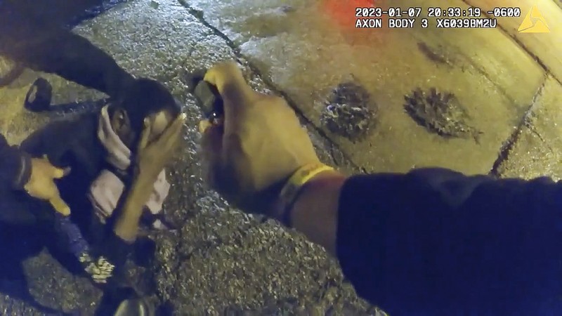 The image from video released on Jan. 27, 2023, by the City of Memphis, shows Tyre Nichols being treated by paramedics after a brutal attack by five Memphis police officers on Jan. 7, 2023, in Memphis, Tenn. Nichols died on Jan. 10. The five officers have since been fired and charged with second-degree murder and other offenses. (City of Memphis via AP)