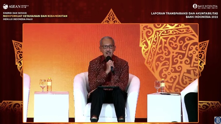 Dody Budi Waluyo di acara Laporan Transparansi dan Akuntabilitas Bank Indonesia (LTABI) 2022