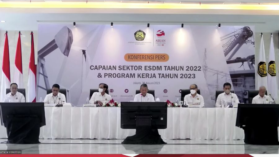 Konferensi Pers Capaian Sektor ESDM Tahun 2022 dan Program Tahun 2023