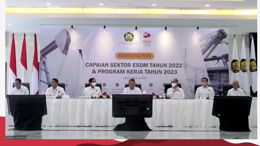 Konferensi Pers Capaian Sektor ESDM Tahun 2022 dan Program Tahun 2023