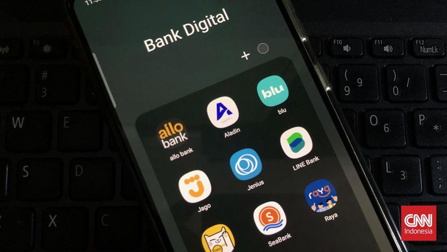 Beberapa aplikasi bank digital yang ada di Indonesia