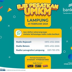 Buruan Daftar! bjb Siap Gelar Edukasi UMKM di Bandar Lampung