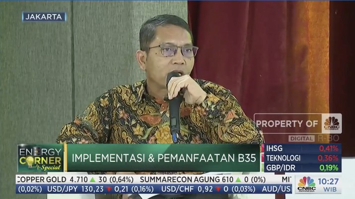Dirjen EBTKE Dadan Kusdiana, dalam acara Energy Corner Special B35 Implementation bertajuk Dirjen EBTKE Dadan Kusdiana, dalam acara Energy Corner Special B35 Implementation bertajuk