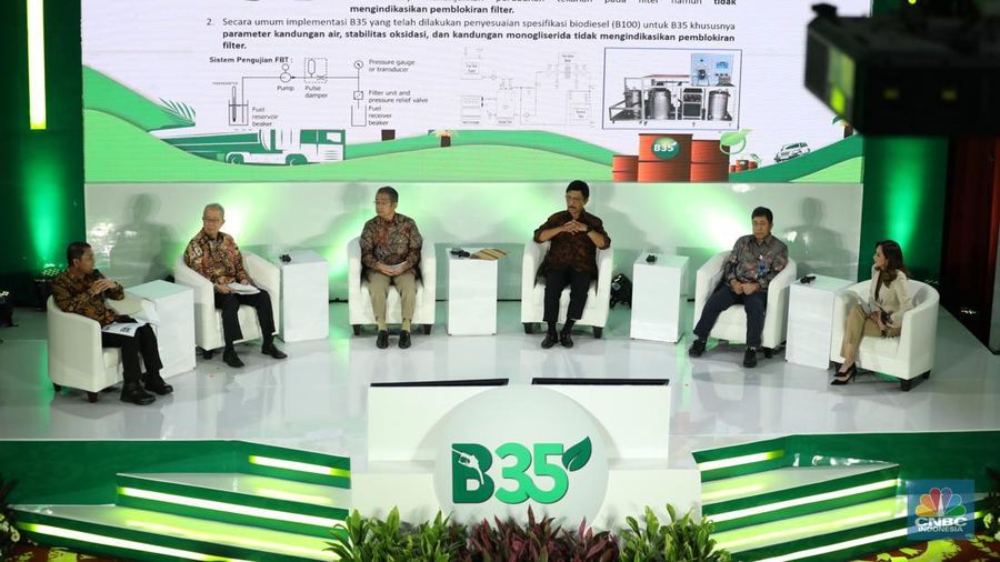 Bahan Bakar B35. (CNBC Indonesia/Tri Susilo)