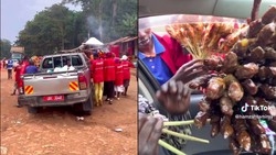 Kaget! Pria Indonesia Ini Ditawari Ayam Panggang di Afrika dengan Cara Ekstrem