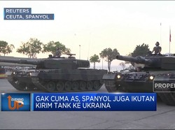 Video: Gak Cuma AS, Spanyol Juga Kirim Tank ke Ukraina